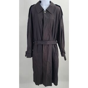 Towne Limits Vintage all season's men's raincoat trench black Size 44R classic